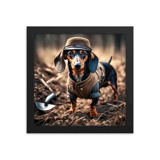 Dachshund- Framed poster v5