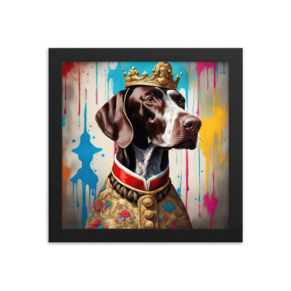 German Shorthaired Pointer- Framed poster