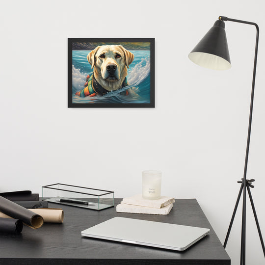 Framed poster-Labrador Retriever V4