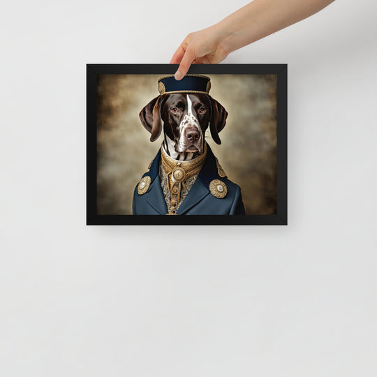 German Shorthaired Pointer- Framed poster v3