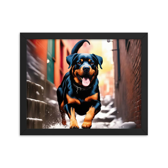 Rottweiler- Framed poster v2