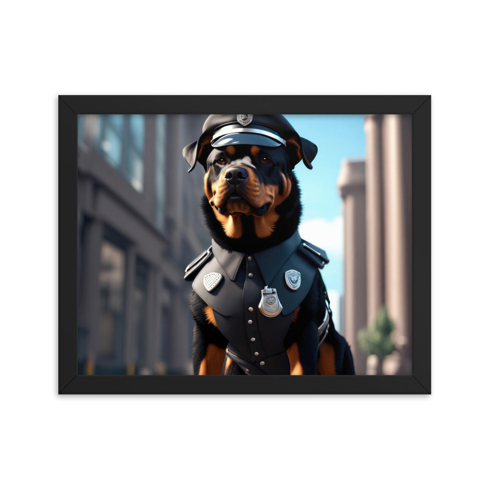 Rottweiler- Framed poster v3