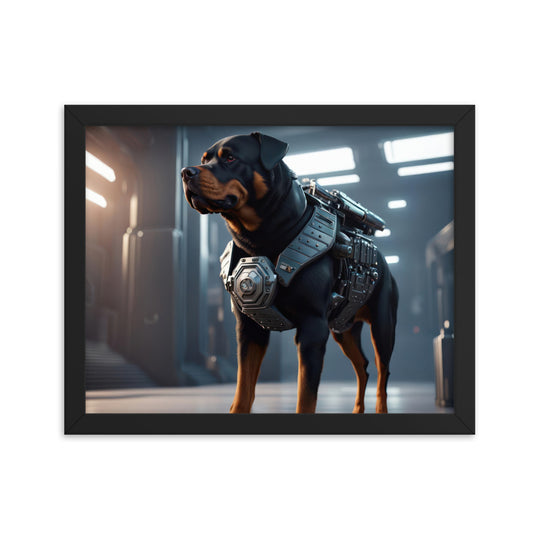 Rottweiler- Framed poster v4