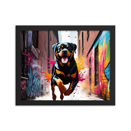 Rottweiler- Framed poster v5