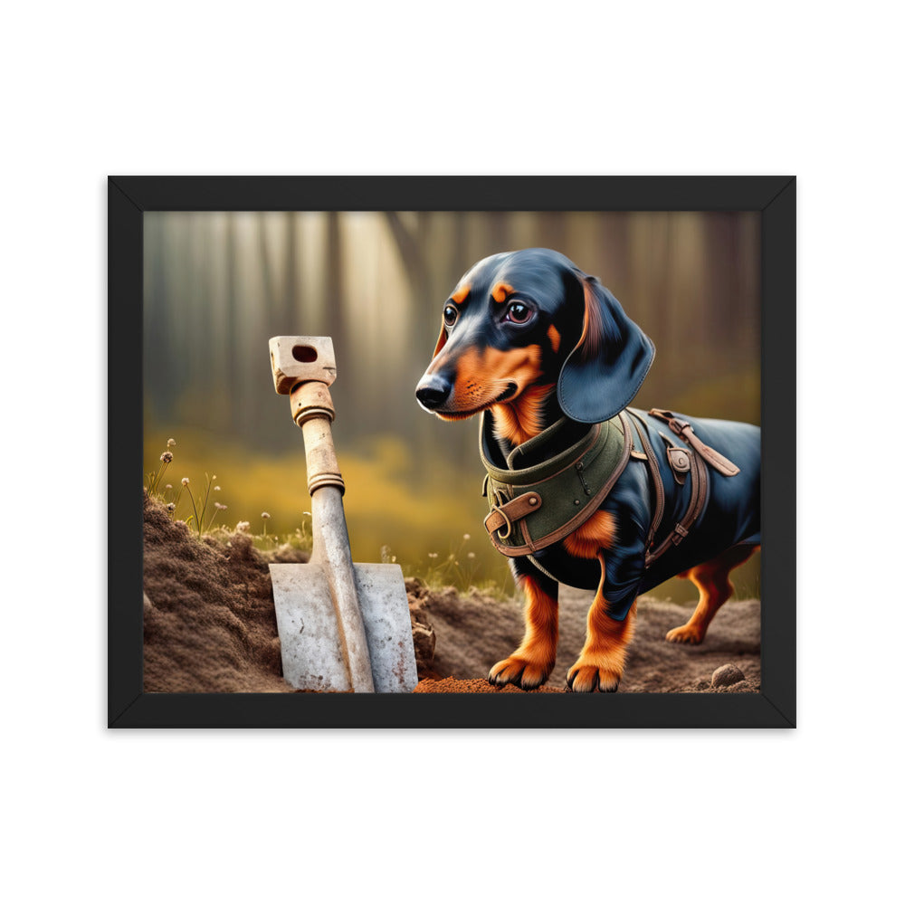 Dachshund- Framed poster v4