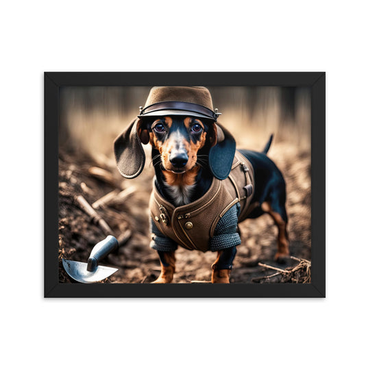 Dachshund- Framed poster v5