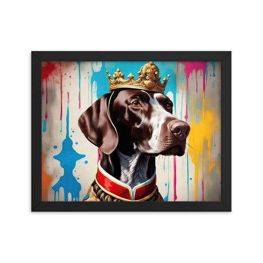 German Shorthaired Pointer- Framed poster