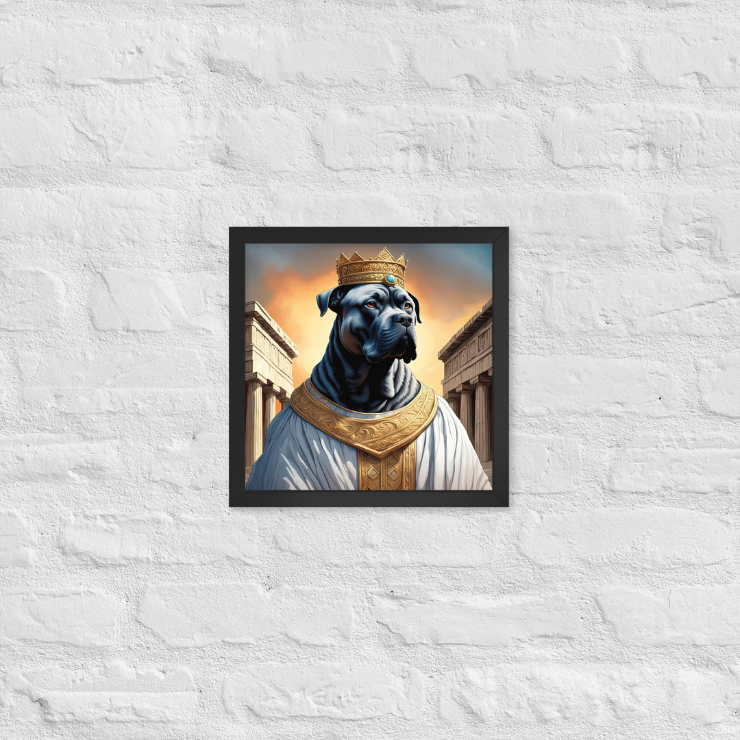 Framed poster-Cane Corso V2