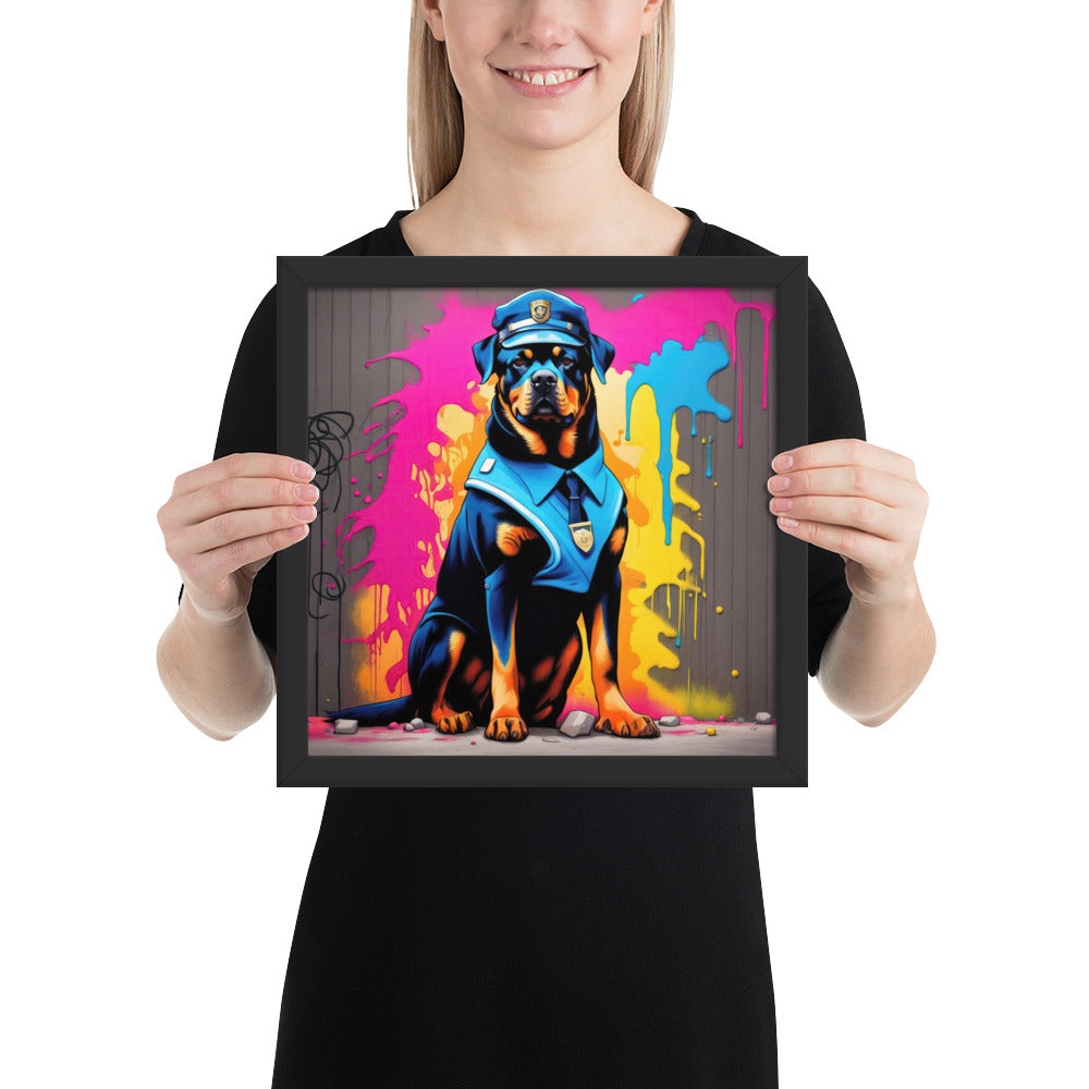 Rottweiler- Framed poster