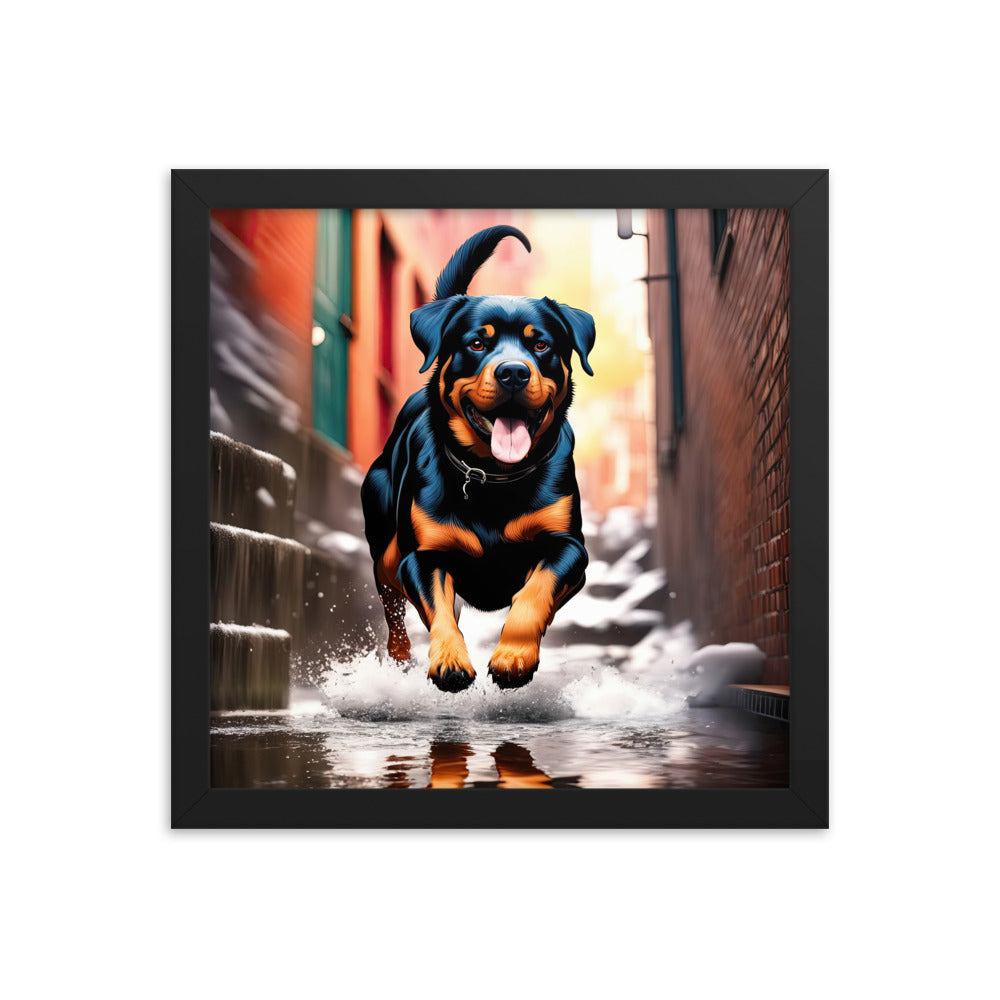 Rottweiler- Framed poster v2