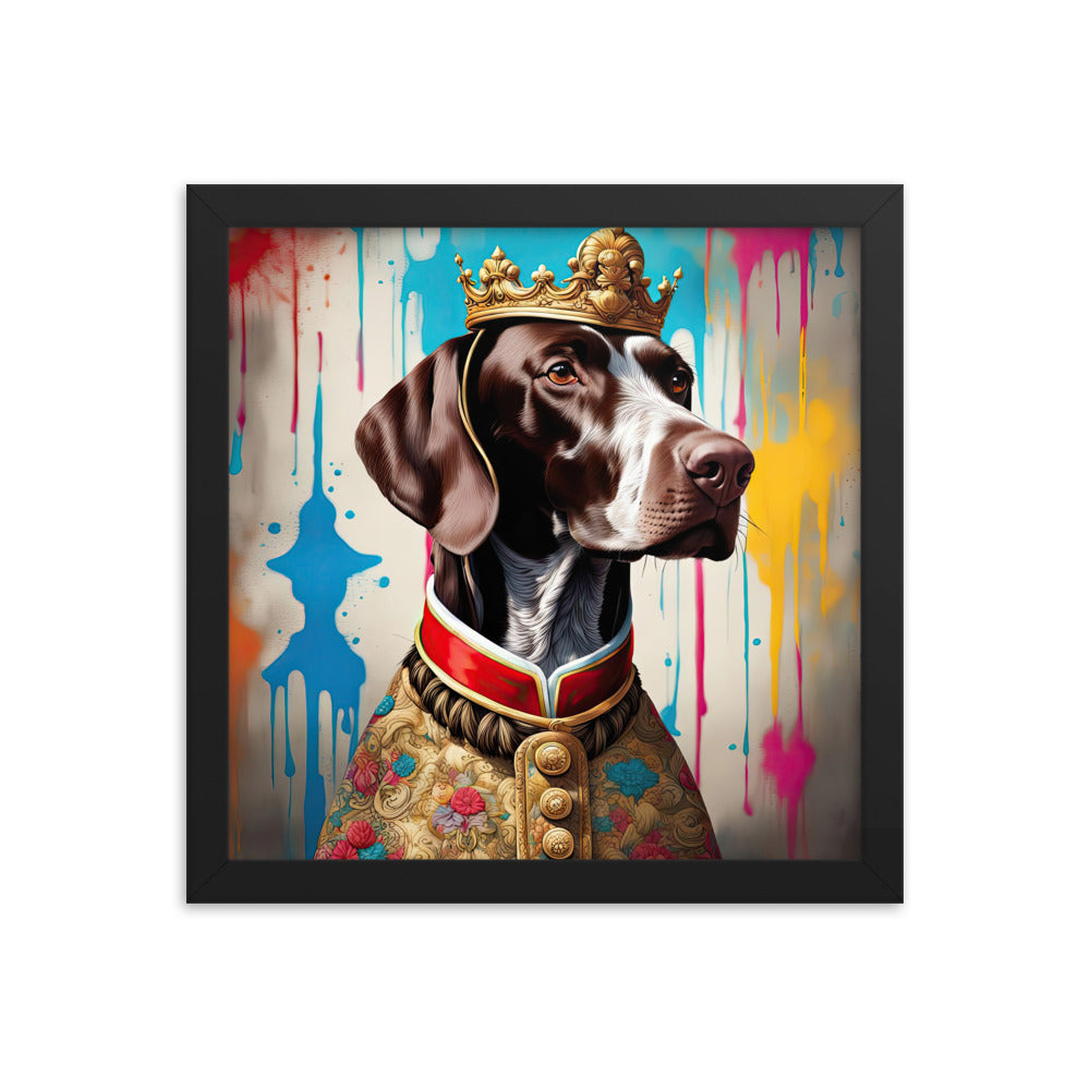 German Shorthaired Pointer- Framed poster