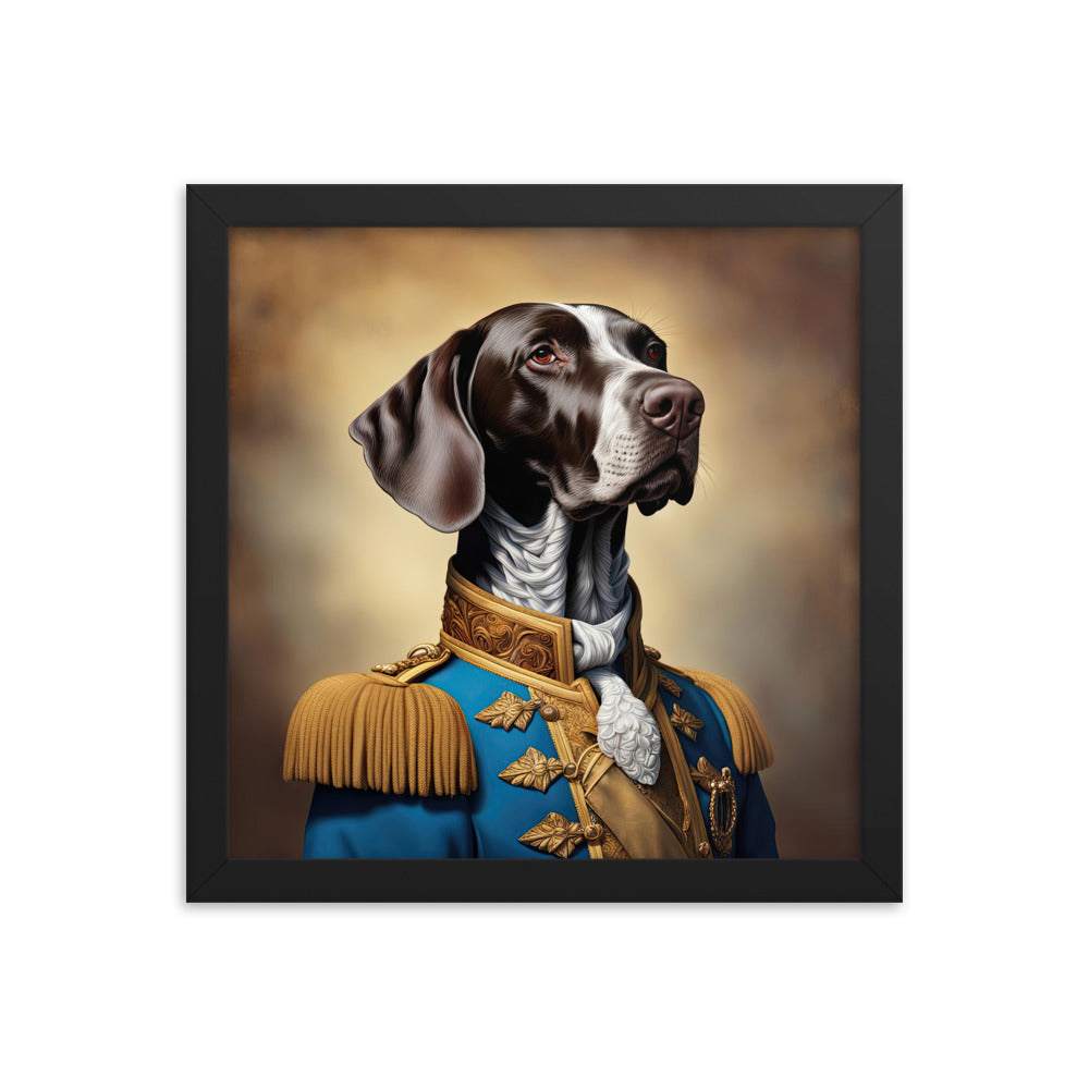 German Shorthaired Pointer- Framed poster v2