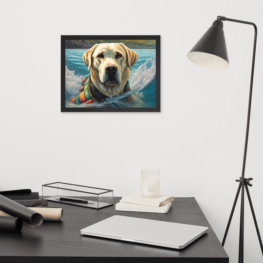 Framed poster-Labrador Retriever V4