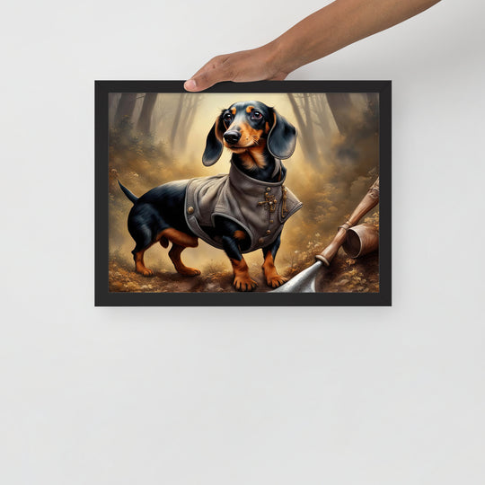 Dachshund- Framed poster v2