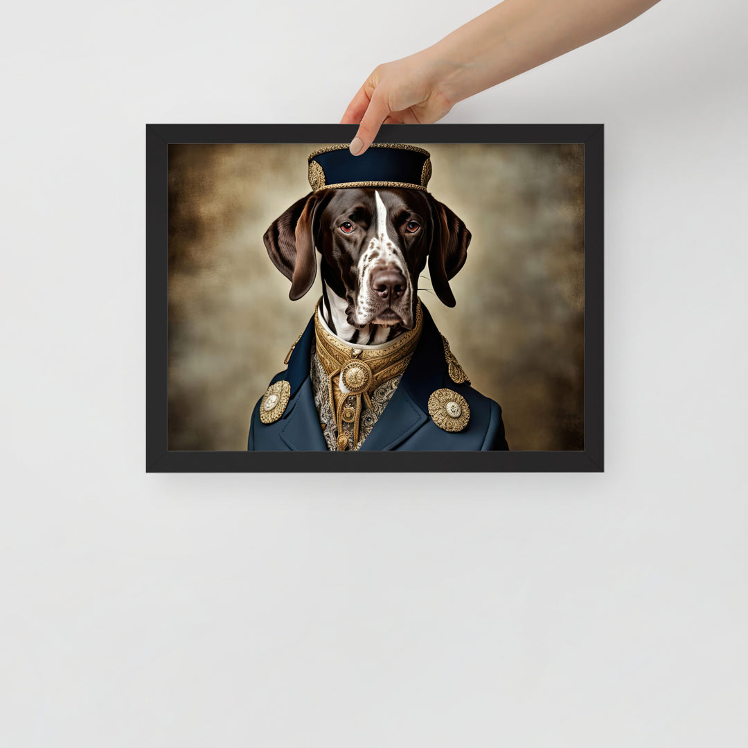 German Shorthaired Pointer- Framed poster v3