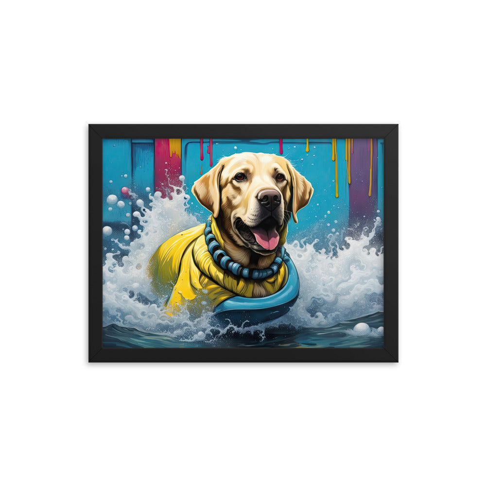 Framed poster-Labrador Retriever