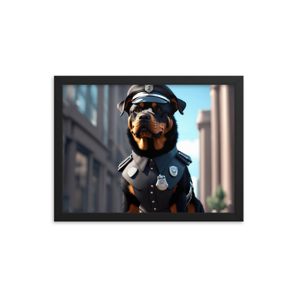 Rottweiler- Framed poster v3