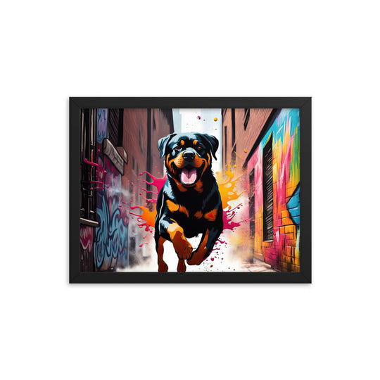 Rottweiler- Framed poster v5