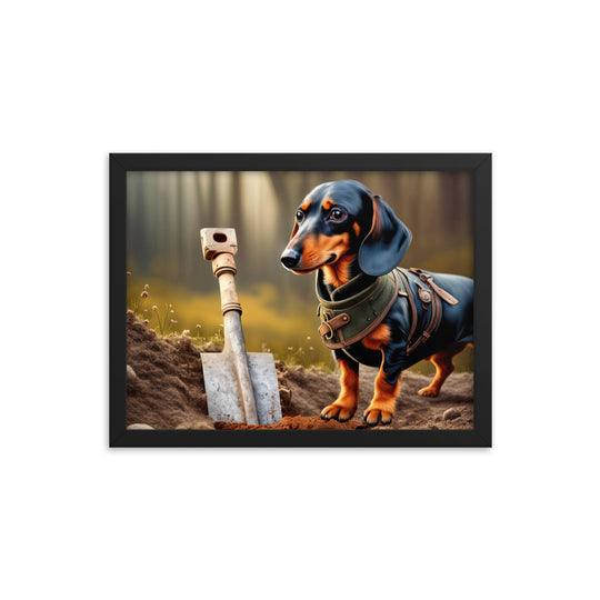 Dachshund- Framed poster v4