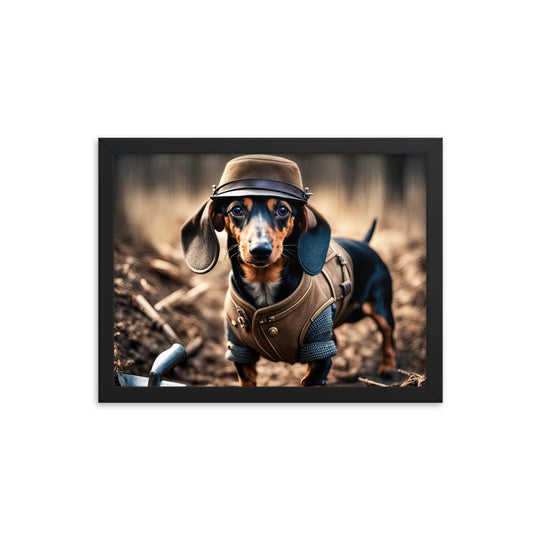 Dachshund- Framed poster v5