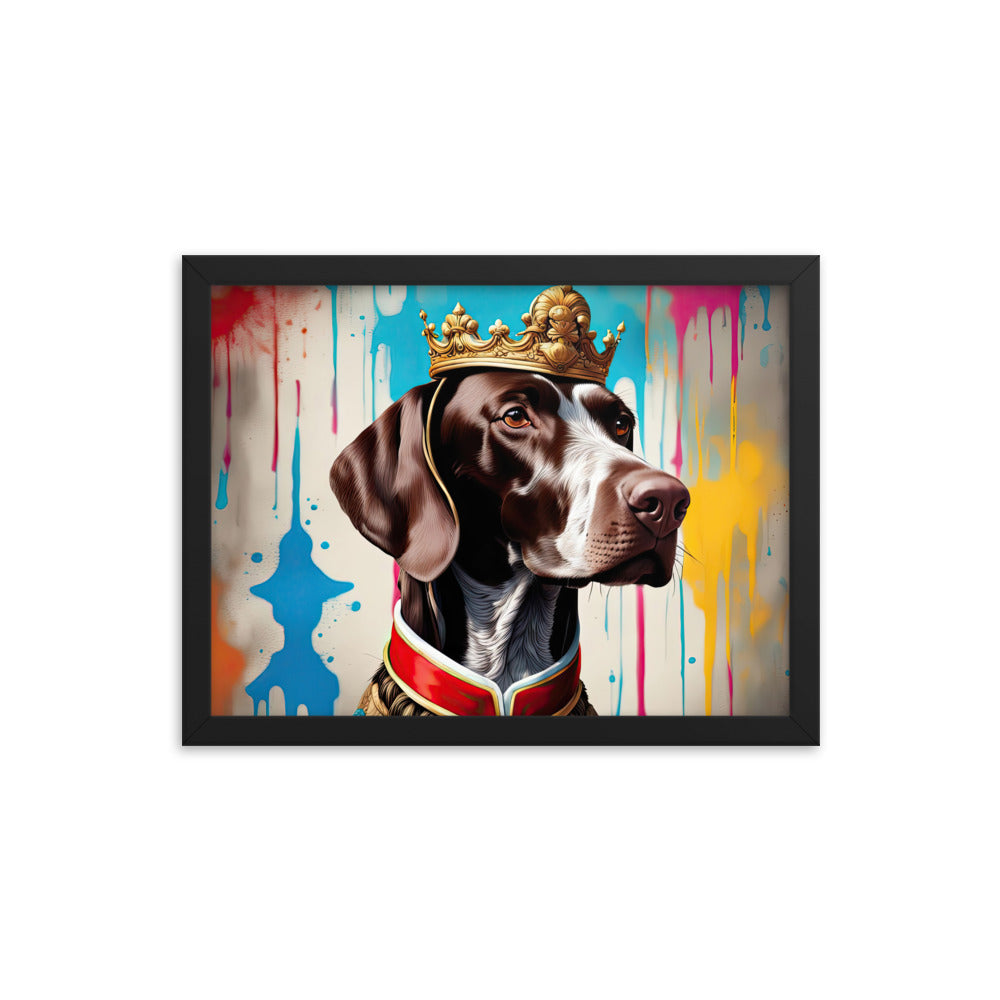 German Shorthaired Pointer- Framed poster