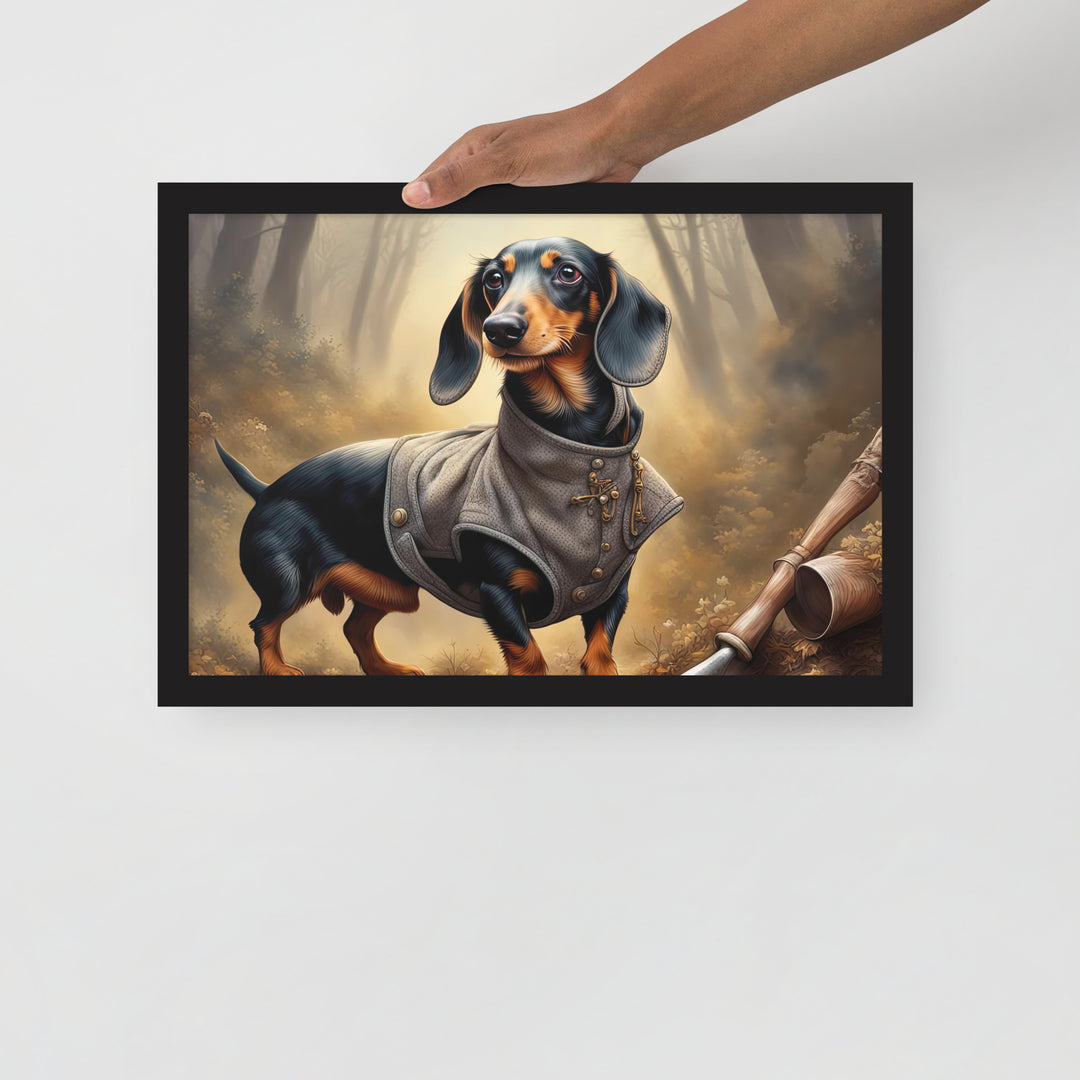 Dachshund- Framed poster v2