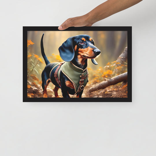 Dachshund- Framed poster v3