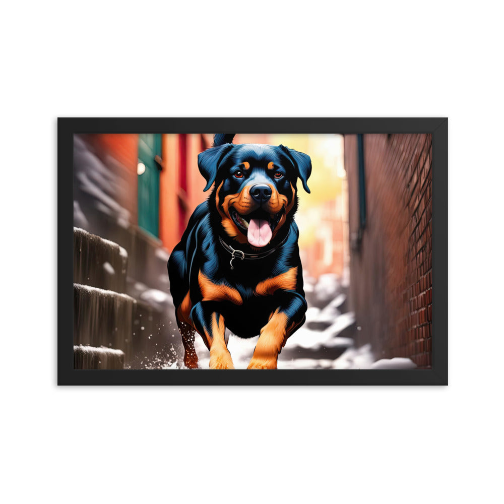 Rottweiler- Framed poster v2