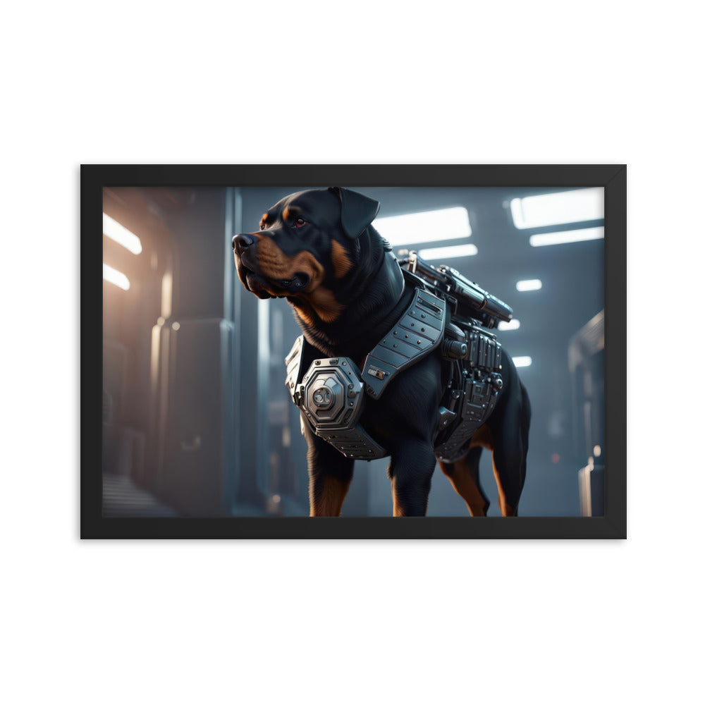 Rottweiler- Framed poster v4