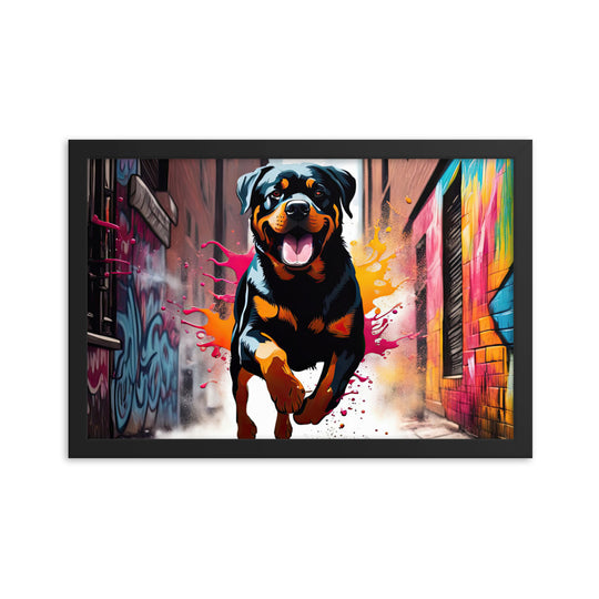 Rottweiler- Framed poster v5