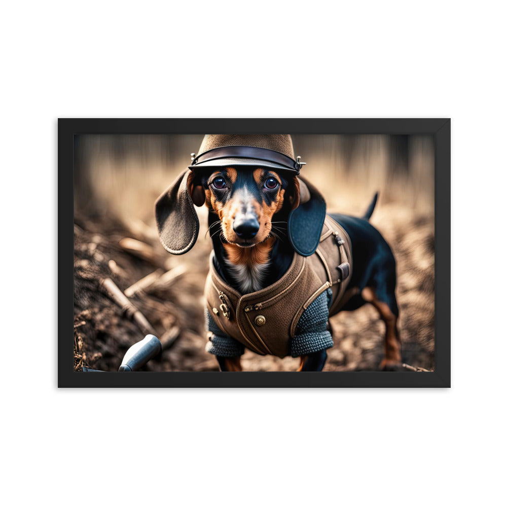 Dachshund- Framed poster v5