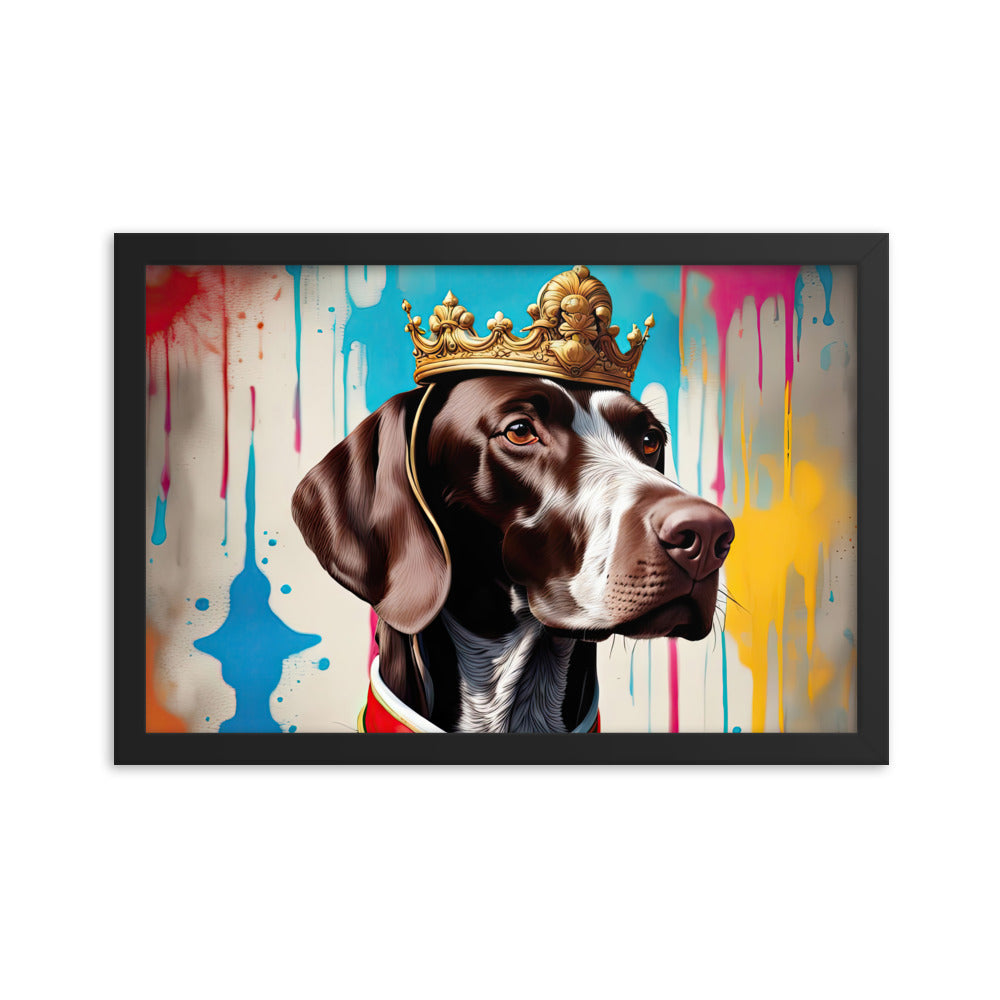 German Shorthaired Pointer- Framed poster