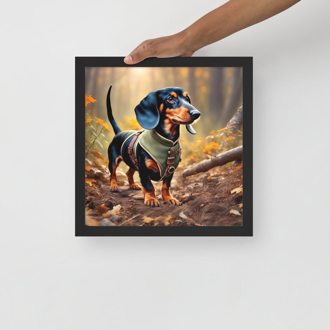 Dachshund- Framed poster v3