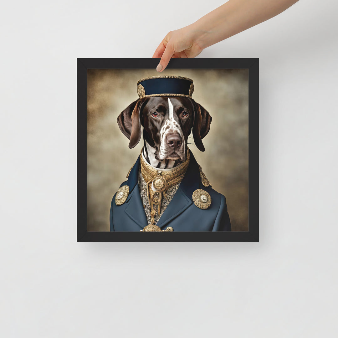 German Shorthaired Pointer- Framed poster v3