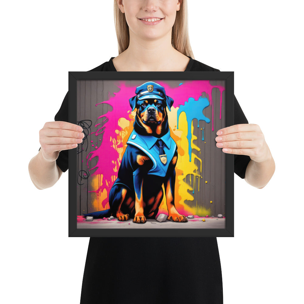 Rottweiler- Framed poster