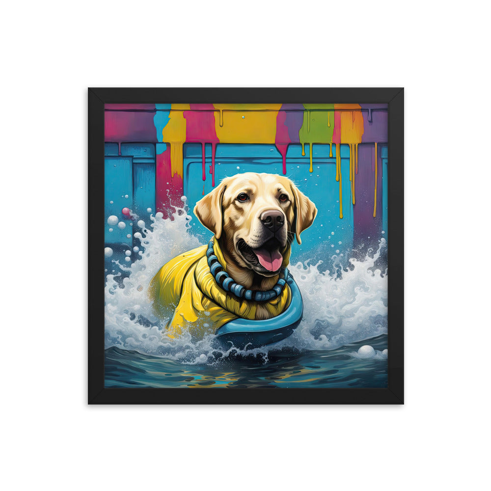 Framed poster-Labrador Retriever