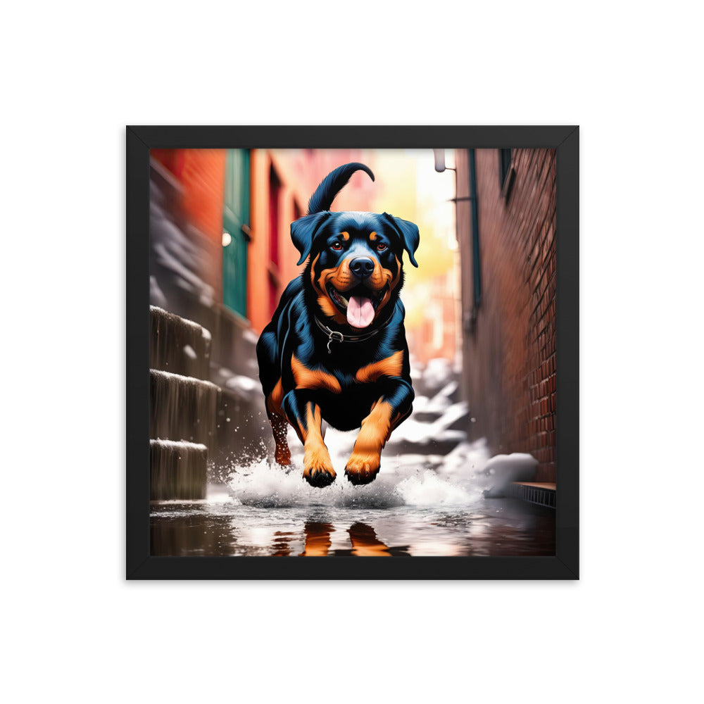 Rottweiler- Framed poster v2