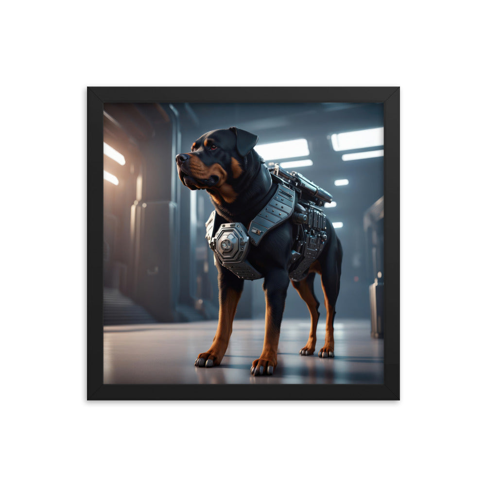 Rottweiler- Framed poster v4