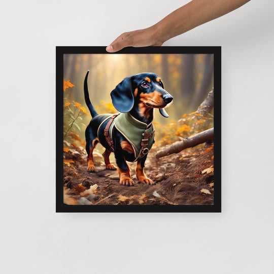 Dachshund- Framed poster v3