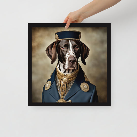 German Shorthaired Pointer- Framed poster v3