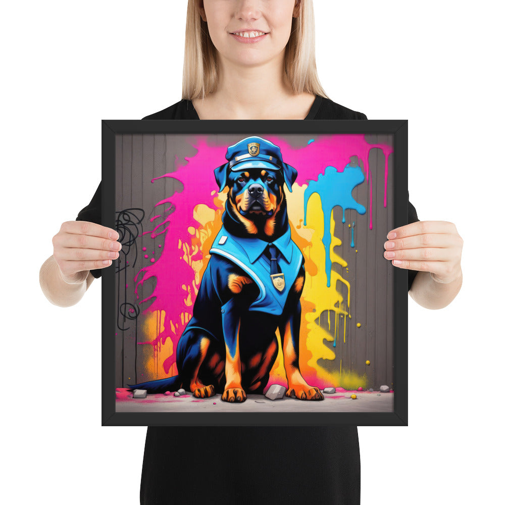 Rottweiler- Framed poster