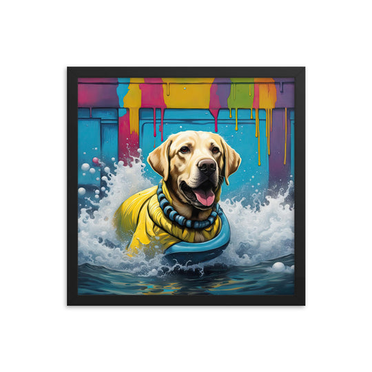 Framed poster-Labrador Retriever