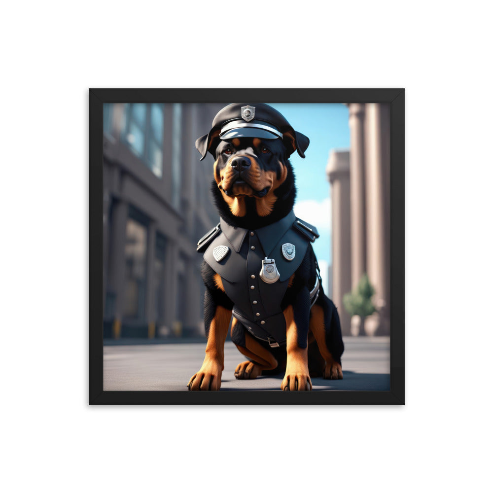 Rottweiler- Framed poster v3