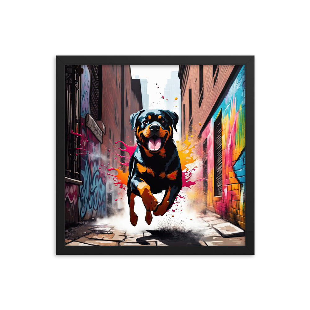 Rottweiler- Framed poster v5