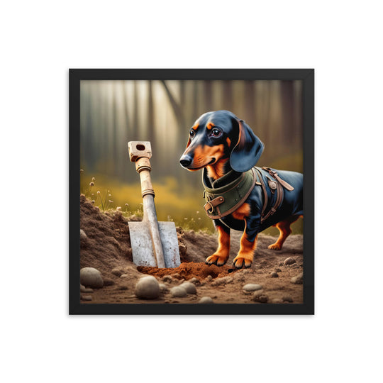 Dachshund- Framed poster v4