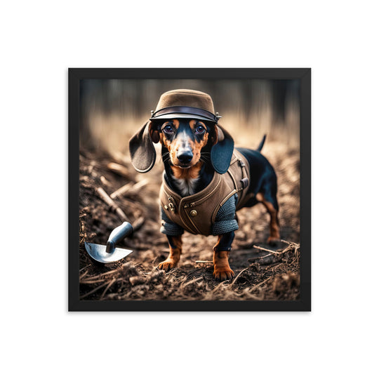 Dachshund- Framed poster v5