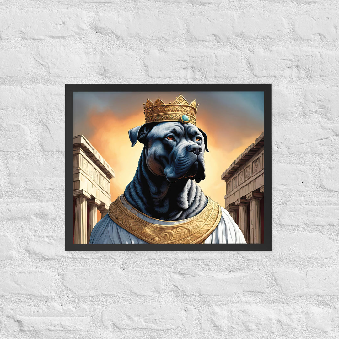 Framed poster-Cane Corso V2