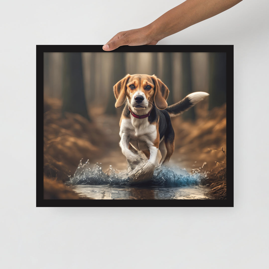 Beagle- Framed poster V3