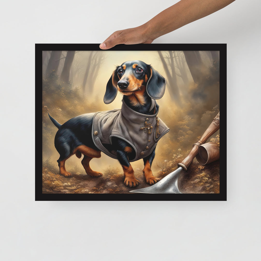 Dachshund- Framed poster v2