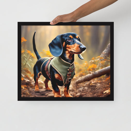 Dachshund- Framed poster v3